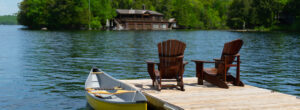 Muskoka cottage in the Spring.