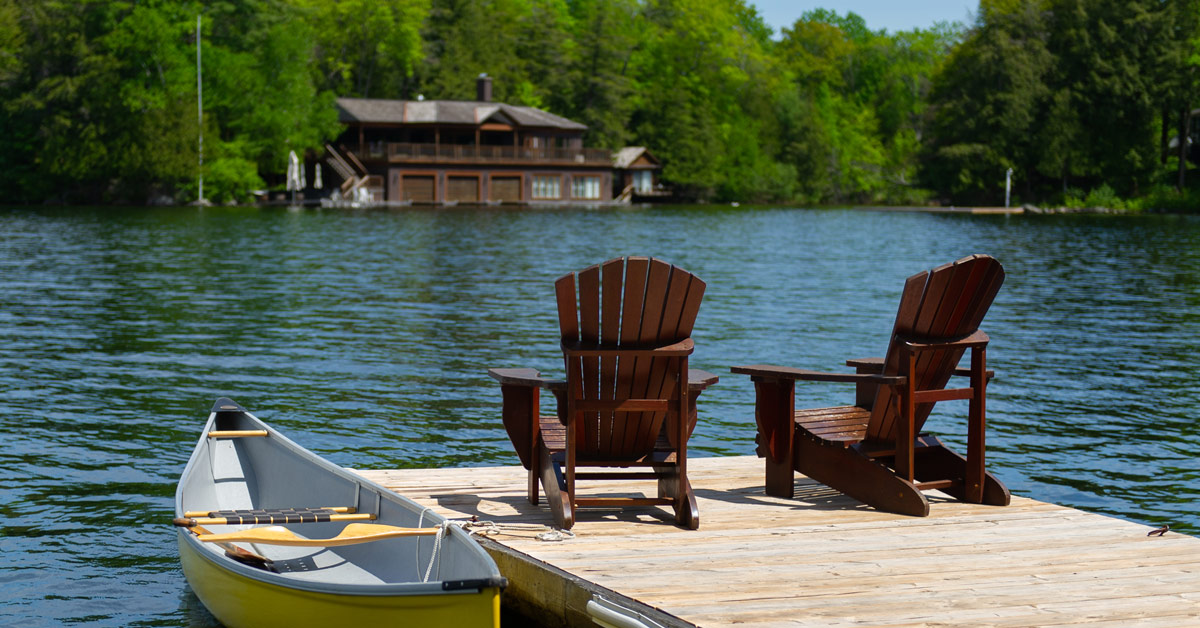 Muskoka cottage in the Spring.