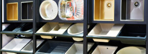 Exhibition of new kitchen sinks