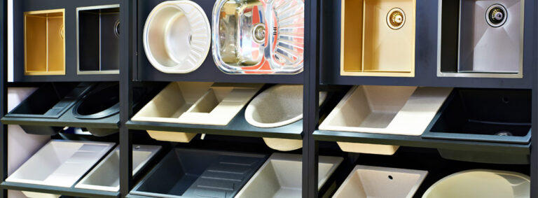 Exhibition of new kitchen sinks