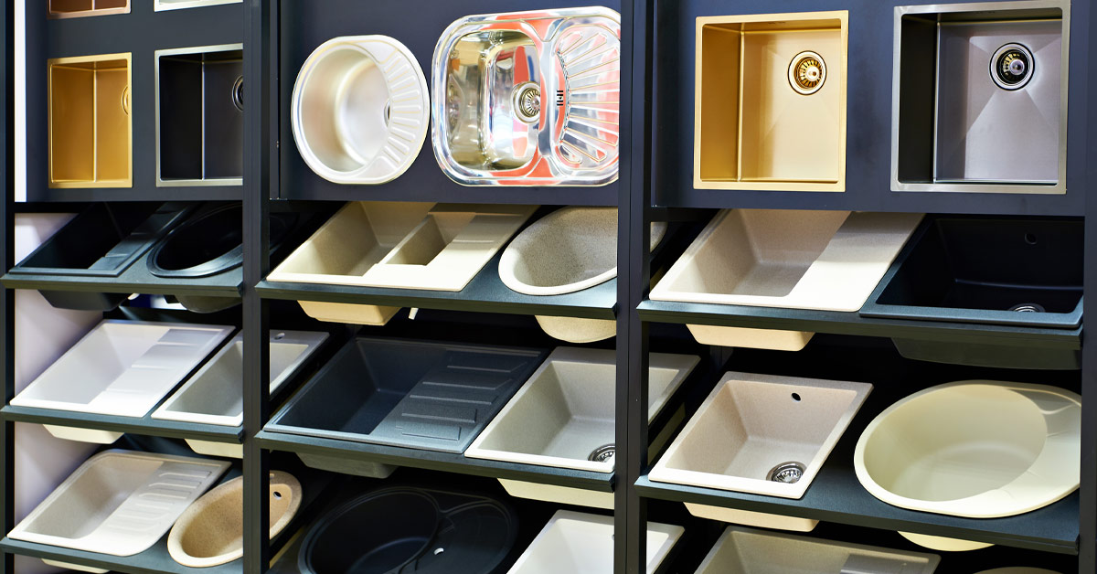 Exhibition of new kitchen sinks